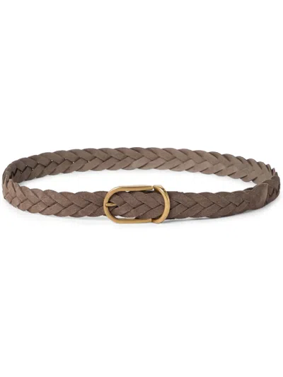 Brunello Cucinelli Leather Belt In Brown