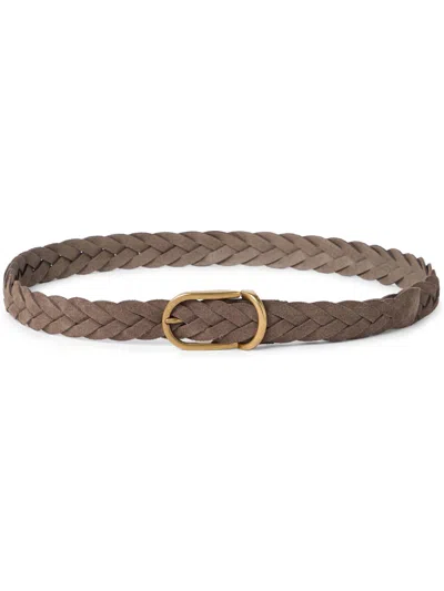 Brunello Cucinelli Leather Belt In Brown