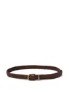 Brunello Cucinelli Dark Brown Leathet Belt In Brown