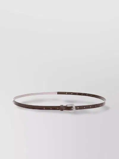 Brunello Cucinelli Leather Belt For Every Occasion In Brown