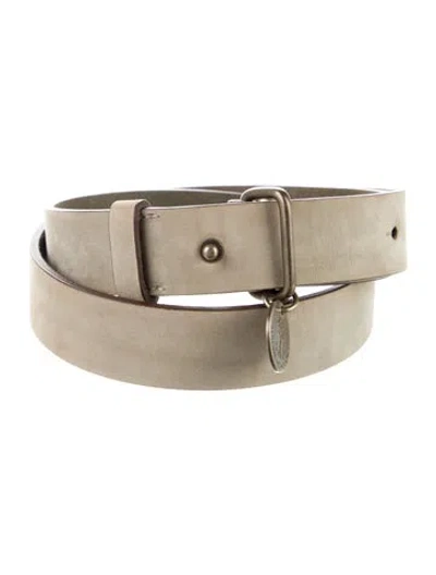 Pre-owned Brunello Cucinelli Leather Belt In Neutral