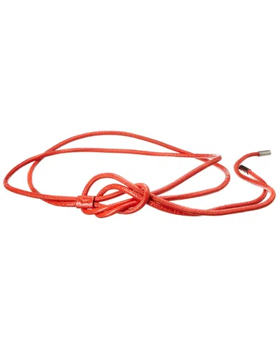 Brunello Cucinelli Leather Belt In Red