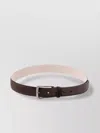 Brunello Cucinelli Leather Belt With Adjustable Length And Metal Buckle In Brown