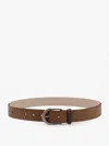 Brunello Cucinelli Leather Belt With Monili Detail