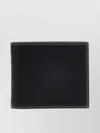 Brunello Cucinelli Leather Bi-fold Wallet Contrast Stitching
