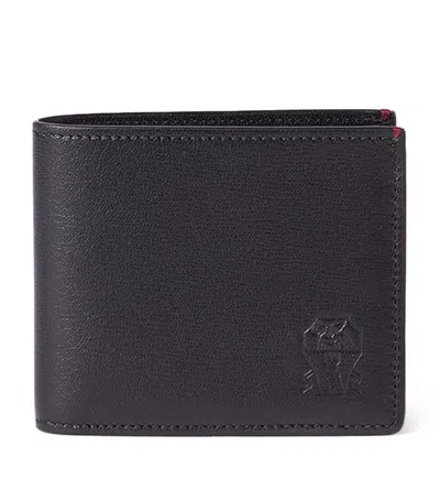 Brunello Cucinelli Leather Bifold Wallet In Black