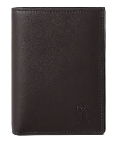 Brunello Cucinelli Leather Bifold Wallet In Brown