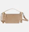 Brunello Cucinelli Leather Blanket Holder In White