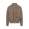 Brunello Cucinelli Leather Bomber Jacket Men