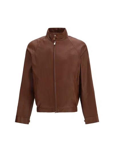 Brunello Cucinelli Brown Lamb Ovis Aries Aries Bomber