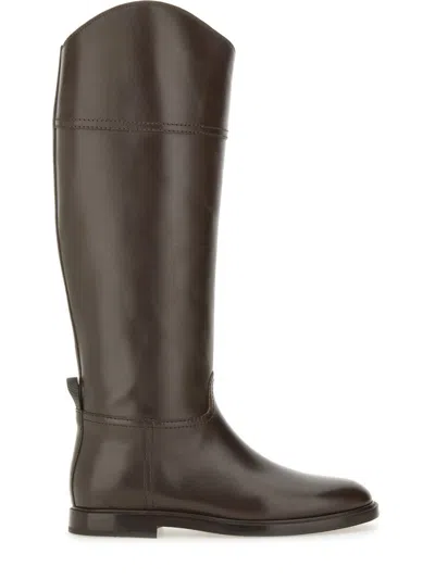 BRUNELLO CUCINELLI LEATHER BOOT