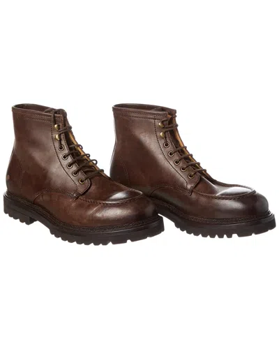 Brunello Cucinelli Leather Boot (authentic Pre-loved) In Brown