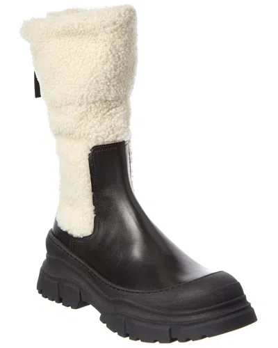 Brunello Cucinelli Leather Boot In Black
