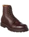 Brunello Cucinelli Leather Lace-up Boots In Multi