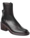 Brunello Cucinelli Leather Bootie In Black