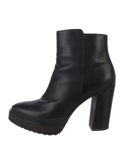 Pre-owned Brunello Cucinelli Leather Boots In Black