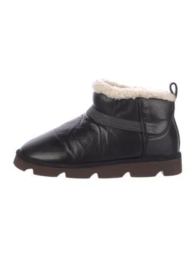 Pre-owned Brunello Cucinelli Leather Boots In Black