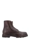 Brunello Cucinelli Leather Boots In Brown