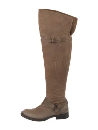 Pre-owned Brunello Cucinelli Leather Boots In Brown