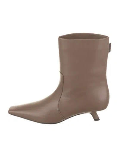 Pre-owned Brunello Cucinelli Leather Boots In Brown