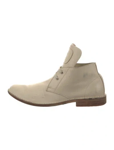 Pre-owned Brunello Cucinelli Leather Boots In Neutral
