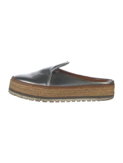 Pre-owned Brunello Cucinelli Leather Braided Accents Mules