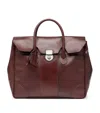 Brunello Cucinelli Leather Briefcase In Purple