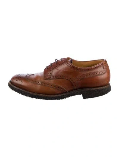Pre-owned Brunello Cucinelli Leather Brogues In Brown