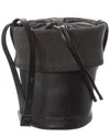 Brunello Cucinelli Leather Bucket Bag In Black
