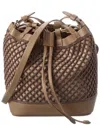 Brunello Cucinelli Leather Bucket Bag In Brown