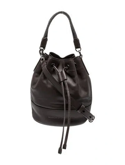 Pre-owned Brunello Cucinelli Leather Bucket Bag In Brown