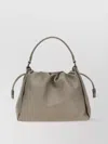 Brunello Cucinelli Leather Bucket Bag With Adjustable Strap