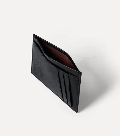 Brunello Cucinelli Leather Card Holder In Black