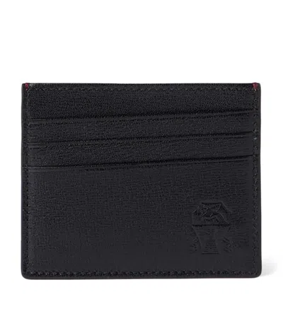 Brunello Cucinelli Leather Card Holder In Black