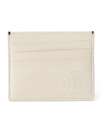Brunello Cucinelli Leather Card Holder In Blue