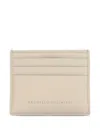 Brunello Cucinelli Beige Calf Leather Bos Taurus Wallet In Neutral