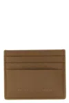 Brunello Cucinelli Textured Leather Cardholder For Daily Use In Brown