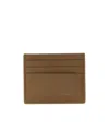 Brunello Cucinelli Textured Leather Cardholder For Daily Use In Brown