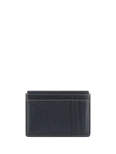 Brunello Cucinelli Leather Cardholder In Black