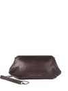 Brunello Cucinelli Leather Chain-strap Clutch Bag