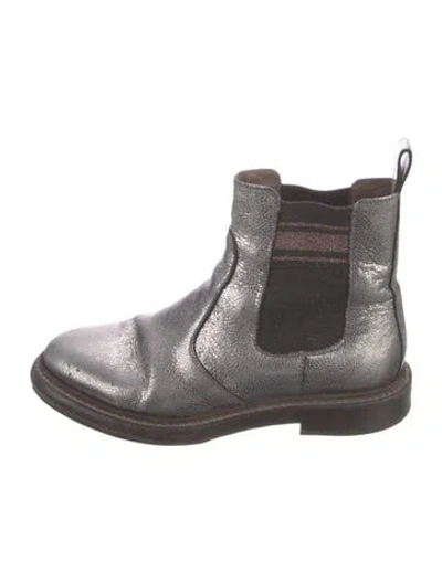Pre-owned Brunello Cucinelli Leather Chelsea Boots