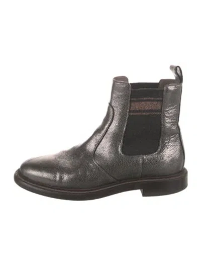Pre-owned Brunello Cucinelli Leather Chelsea Boots