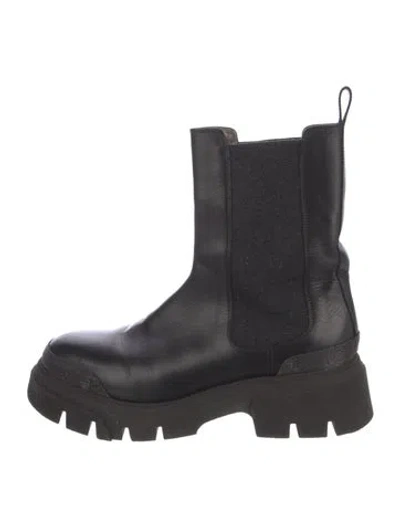 Pre-owned Brunello Cucinelli Leather Chelsea Boots In Black