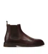 Brunello Cucinelli Leather Ankle Boots In Brown