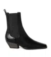 Brunello Cucinelli Leather Chelsea Heeled Boots 50 In Black