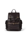 Brunello Cucinelli Leather Backpack Adjustable Straps In Black