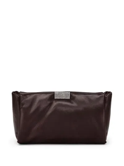 BRUNELLO CUCINELLI LEATHER CLUTCH