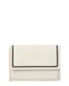 Brunello Cucinelli Leather Continental Wallet In White