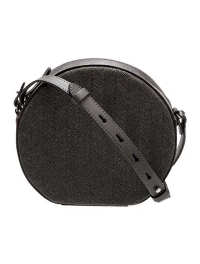 Pre-owned Brunello Cucinelli Leather Crossbody Bag In Gray