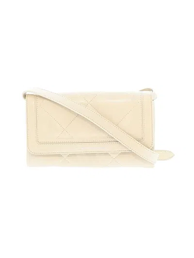 Pre-owned Brunello Cucinelli Leather Crossbody Bag In Ivory